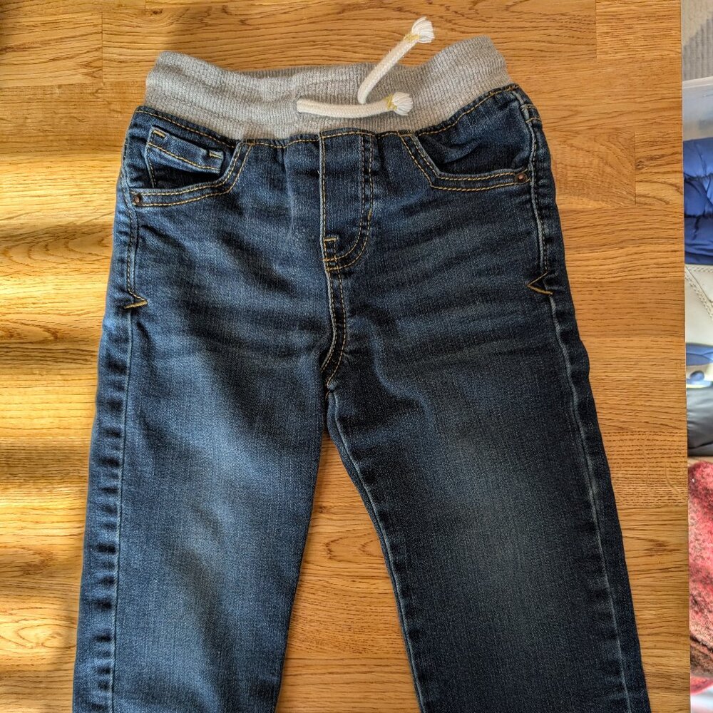 Toddler Pull-on straight fit jeans soft waistband